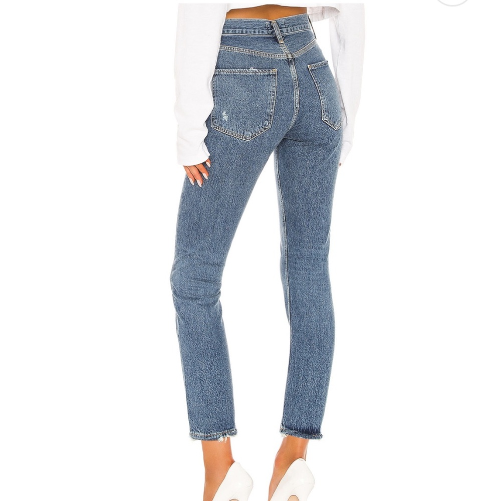 AGOLDE Riley High Rise Straight Crop Jeans - Picture 2 of 7